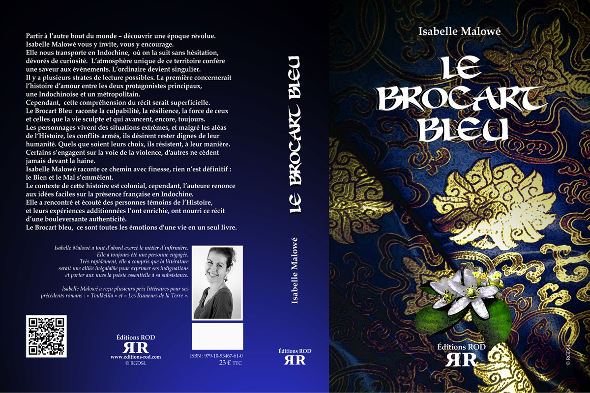 Le brocart bleu jaquette